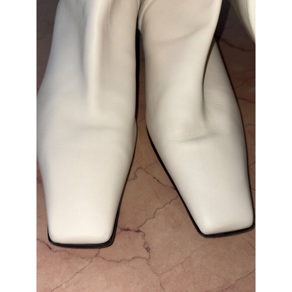 KHAITE Marfa Classic Flat Over The Knee Boots in Off White 41 Womens Thigh High - Picture 10 of 16
